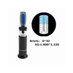 რეფრაქტომეტრი 0-32% ბრიქსი